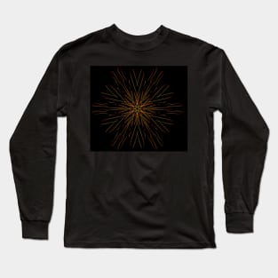 Firey flower geometric design Long Sleeve T-Shirt